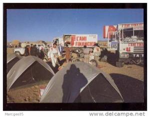 26709 bivouac paris dakar team ecureuil à tamanrasset belle cpsm