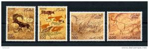 ALGERIE 1981  N° 747/750 ** Neufs  = MNH. Superbe. Cote 5 â‚¬ (Peintures rupestres du Tassili N'Ajjer. Animaux)