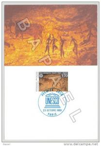 Carte Maximum (1993) - France (Paris) - UNESCO - Parc National du Tassili n'Ajjer (Algérie)