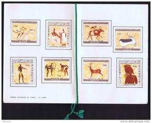 Dessins rupestres de Tassili  Séries 1966 et 1967 dans carnet de présentation  Expo67  Montréal
