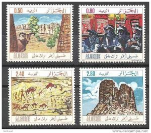 1983  Alg. n° 794  à  797  Nf**.  Patrimoine mondial de Tassili.