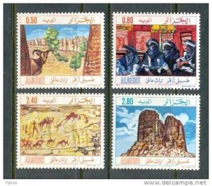 1983 ALGERIA TASSILI MOUNTAINS - ART MICHEL 834-837 MNH **