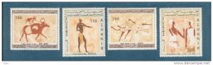 Algérie - 1966 - Série complète - Peintures rupestres du Tassili N´ajjer,au Sahara - Y&T N° 414 / 417** Neuf Luxe