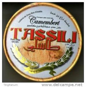 ETIQUETTE BOITE DE FROMAGE CAMEMBERT  TASSILI