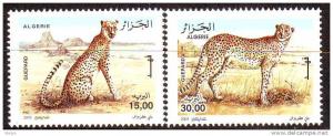 Algérie - 2005 - Neuf -  Guépards du Tassili.