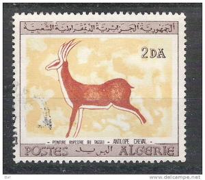 ALGERIE, 1967, Yvert n° 439 Antilope Cheval, Peinture Rupestre du TASSILI, obl TB