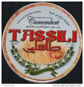 ETIQUETTE DE FROMAGE CAMEMBERT TASSILI -ALGERIE
