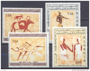 Algérie YT n°414/417 Peintures rupestres du Tassili N'ajjer neuf **