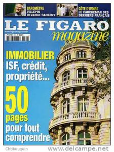 FIGARO magazine N°1001 immobilier algerie sable du tassili julien clerc 2005