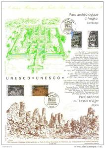 1993 DO UNESCO - ANGKOR CAMBODGE & TASSILI N AJJER ALGERIE
