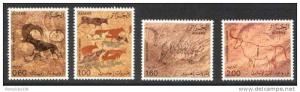 Algerie Algeria 747/0** 747/750 ** rock paintings peintures rupestres Tassili