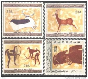 ALGERIA - Rock-paintings of Tassili-N-Ajjer  - ARCHEOLOGIA  - 1967 - ** MNH