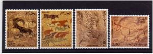 ALGERIE  1981  MNH   -    PEINTURES  RUPESTRES de TASSILI    -   4  VAL