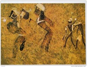 CPM         ALGERIE          GRAVURES RUPESTRES DU TASSILI