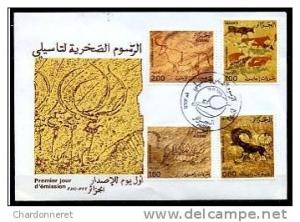 Algérie-FDC 1981 -Peintures rupestres du Tassili (YT 747/50) **