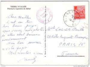 ALGERIE-OASIS DJANET 11-2-1957- TASSILI N'AJJER.