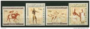 Rep. Algérie** n° 414 à 417 - Peintures rupestres du Tassili N´ajjer