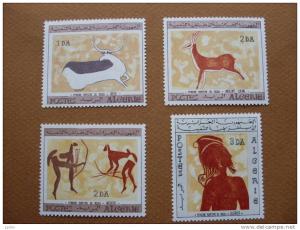 ALGERIE. PEINTURES RUPESTRES DU TASSILI AU SAHARA. Série2