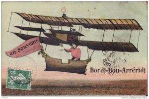 UN SOUVENIR  DE   BORDJ BOU ARRERIDJ.  AVION AEROPLANE.