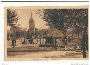 BORDJ BOU ARRERIDJ ALGERIE PLACE DE L EGLISE CPA BON ETAT