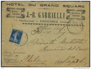1914 lettera da Khenchela (Algeria) per Napoli