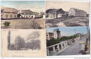 Lot de 4 cartes sur  l'Algérie, Khenchela, Alger, Boghar, Castiglione