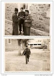 Algérie, Guerre d´Algérie, KHENCHELA, lot de 2 TB photos 7X11 officiers et sous-offs