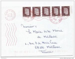 AF - 18751 - enveloppe envoyée de Khenchela en France 2001