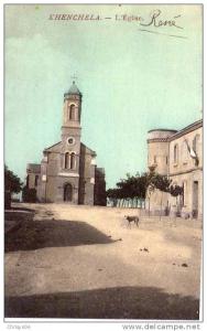 * ALGERIE KHENCHELA L´EGLISE ET LA GENDARMERIE
