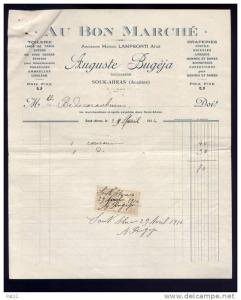 ALGERIE  1914    Au Bon Marché  A. Bugeja      à Souk-Ahras