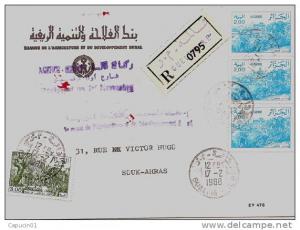 Algérie - Recommandée pour Souk-Ahras - Guelma 17-2-1988