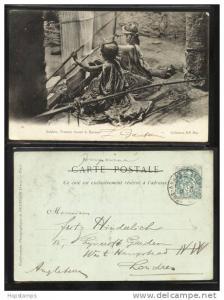 FRENCH ALGERIA-GB 1904 P.CARD SOUK-AHRAS,CONSTANTINE TOWN PMK CD6348