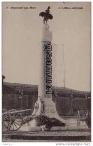 Afrique - Algérie. - Monument aux Morts de SOUK-AHRAS. - Courrier Militaire - (voir scan).