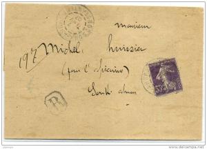 ALGERIE - FRANCE N°136 / LR DE SOUK-AHRAS LE 7/1/1907  - SUP