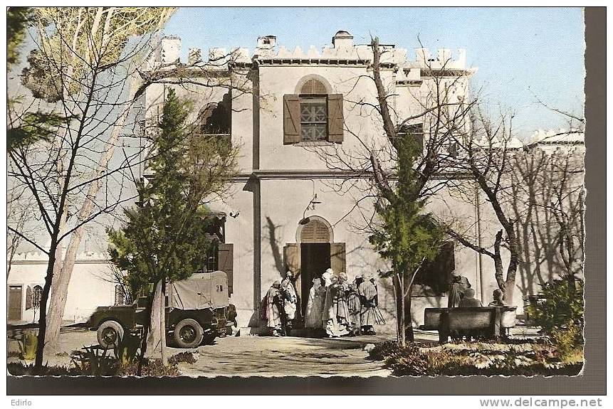 AIN SEFRA - Bureau des Affaires Indigènes  - véhicule tout terrain et animation, voyagé sous enveloppe