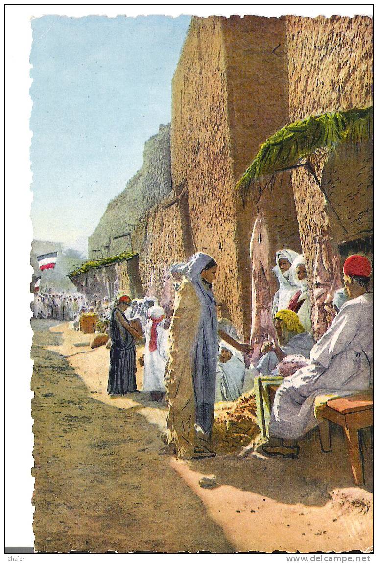 - CP  - Algérie - Ain Sefra -  Rue Arabe -   1957