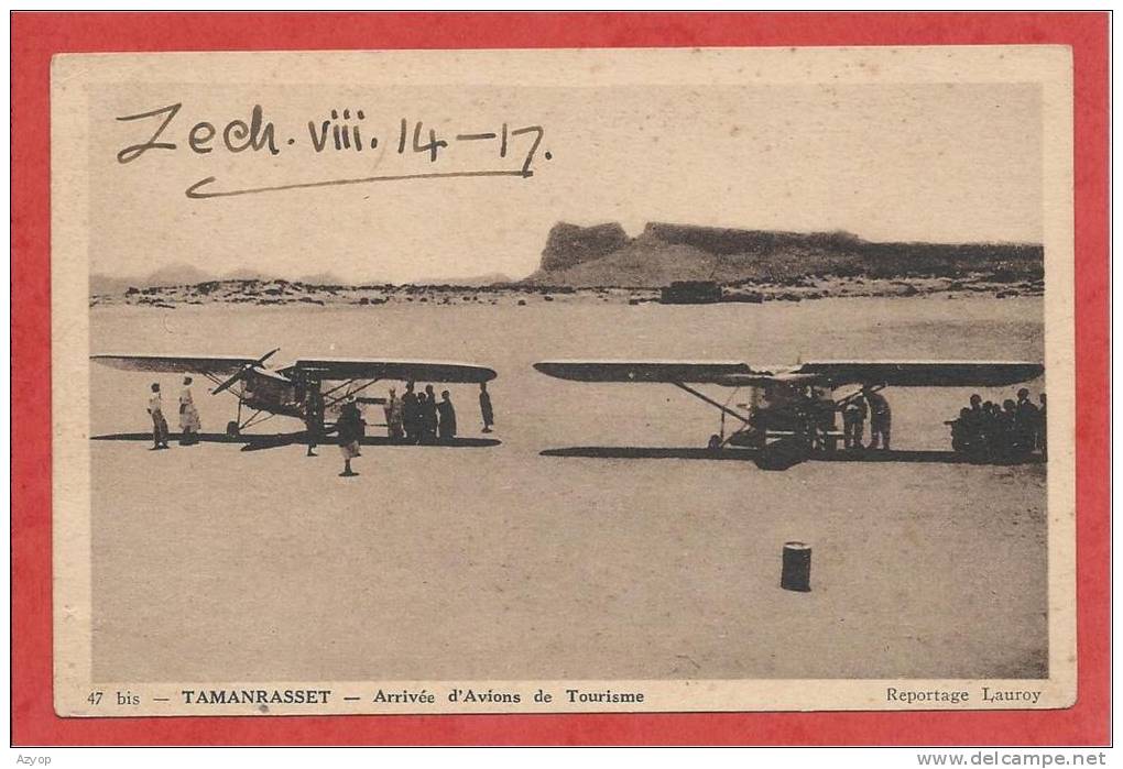 Algérie - TAMANRASSET - Arrivée d' Avions de Tourisme
