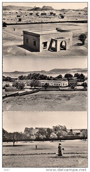 Algérie  -   Petit Lot  de  3 CPSM   -   TAMANRASSET  dont Station Météo, Bâtiments Administratifs ect...