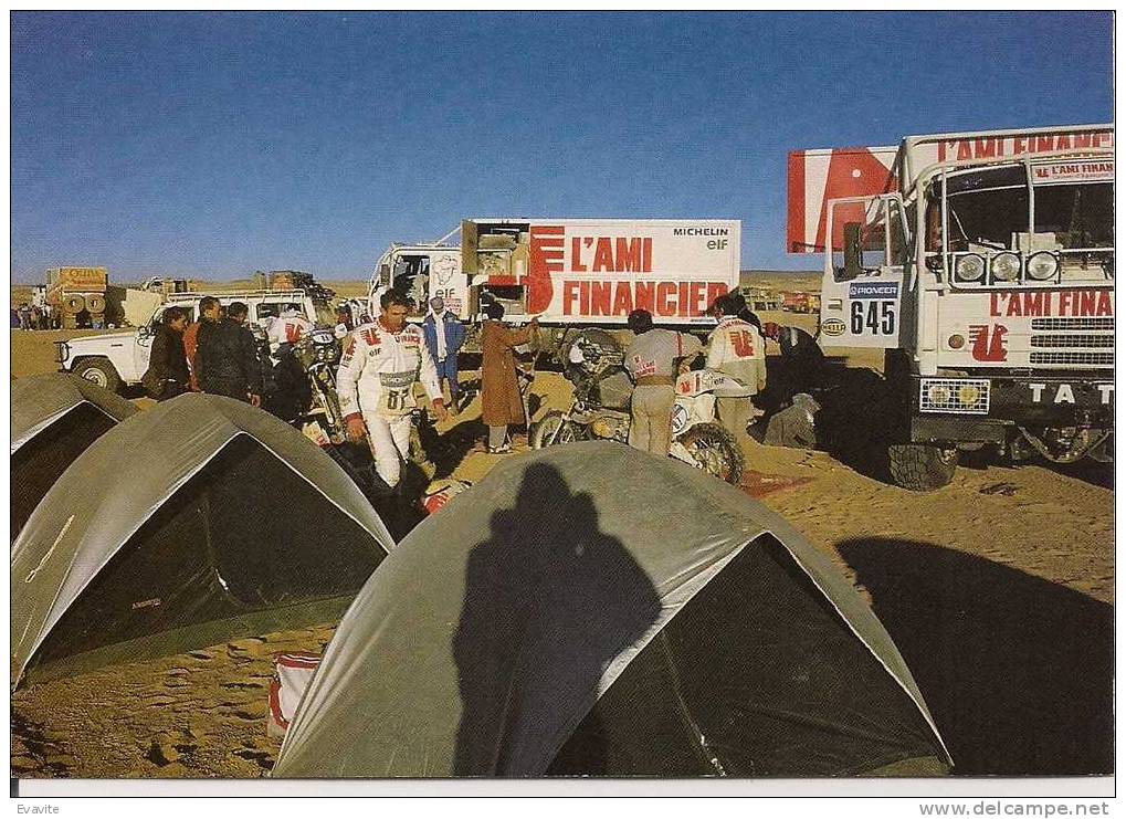 CP  -  Bivouac PARIS-DAKAR  -  Au Bivouac de TAMANRASSET   (Moto)