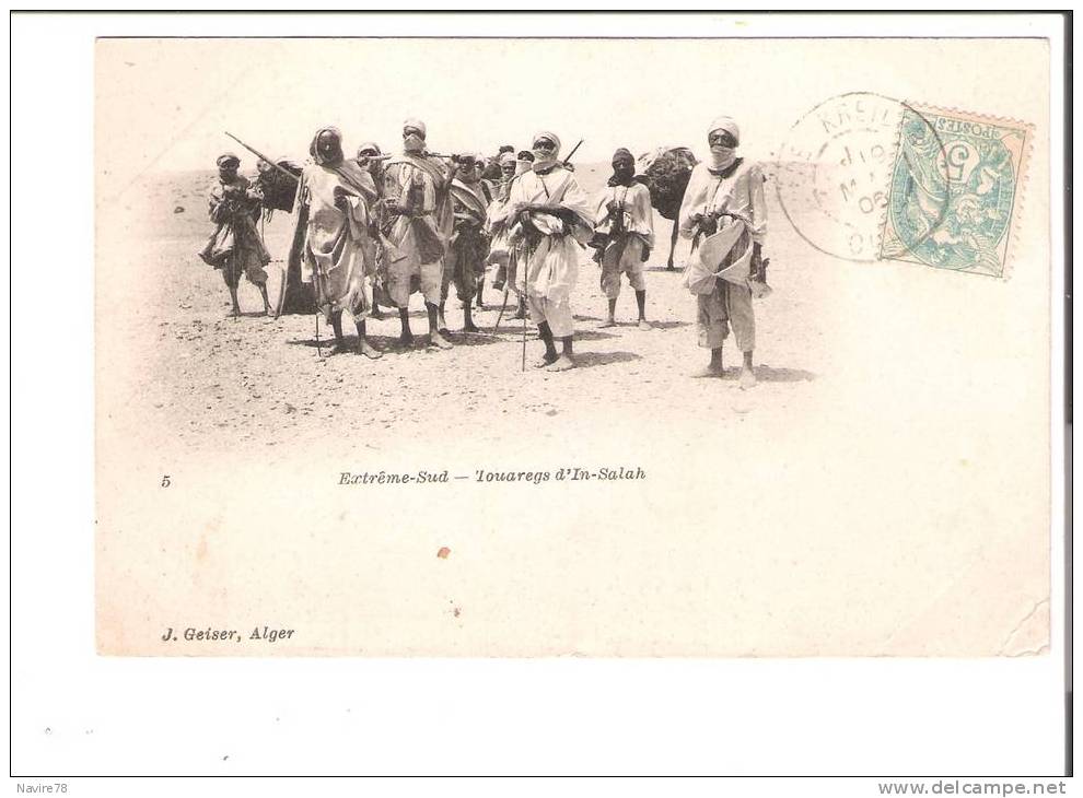 ALGERIE IN SALAH ( AIN SALAH près Tamanrasset ) Touaregs Extrème sud  Précurseur