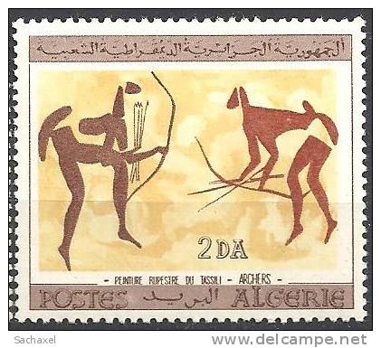 1967  Alg. n° 438 Nf** . Dessins rupestres du Tassili.