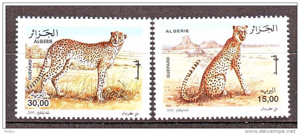 Algérie- Neuf - Guépard du Tassili - N° YT 1391/1392