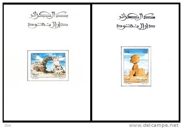 Algeria  n° 1380/1 Epreuve de luxe Sahara Tassili arche rocheuse rochers