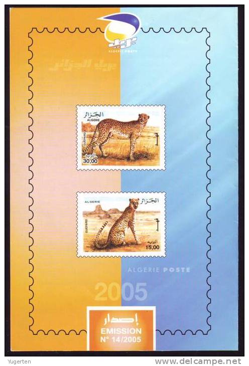 ALGERIE ALGERIA ALGERIEN - 2005- Document officiel - Official Document - Guepard du Tassili