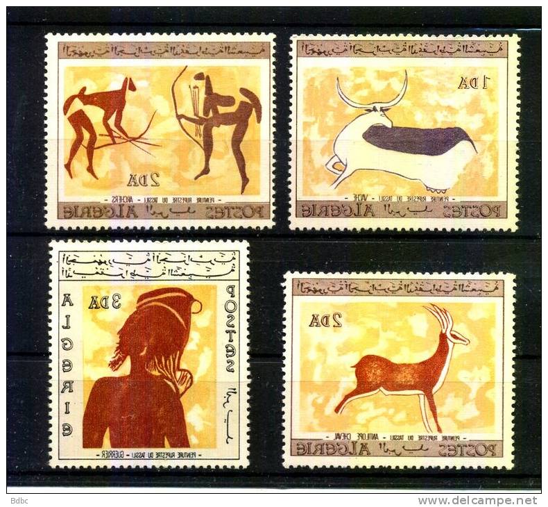 Algérie  1967 - Peintures Rupestres du Tassili- Série complète - MNH