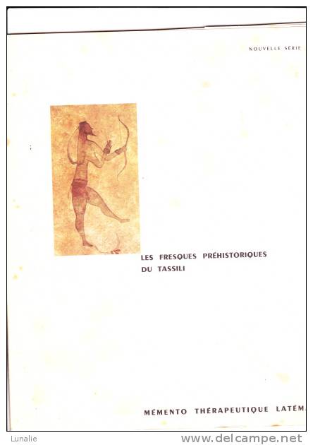 MEMENTO THERAPEUTIQUE LATEMA - LES FRESQUES PREHISTORIQUES DU TASSILI 1958