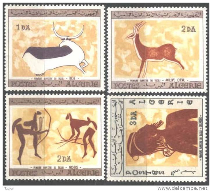 ALGERIA - Rock-paintings of Tassili-N-Ajjer  - ARCHEOLOGIA  - 1967 - ** MNH