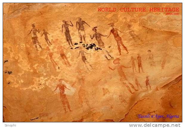 HA- 8 ^^  Tassili n´Ajjer , UNESCO  world Culture heritage ,( postal stationery , Articles postaux )