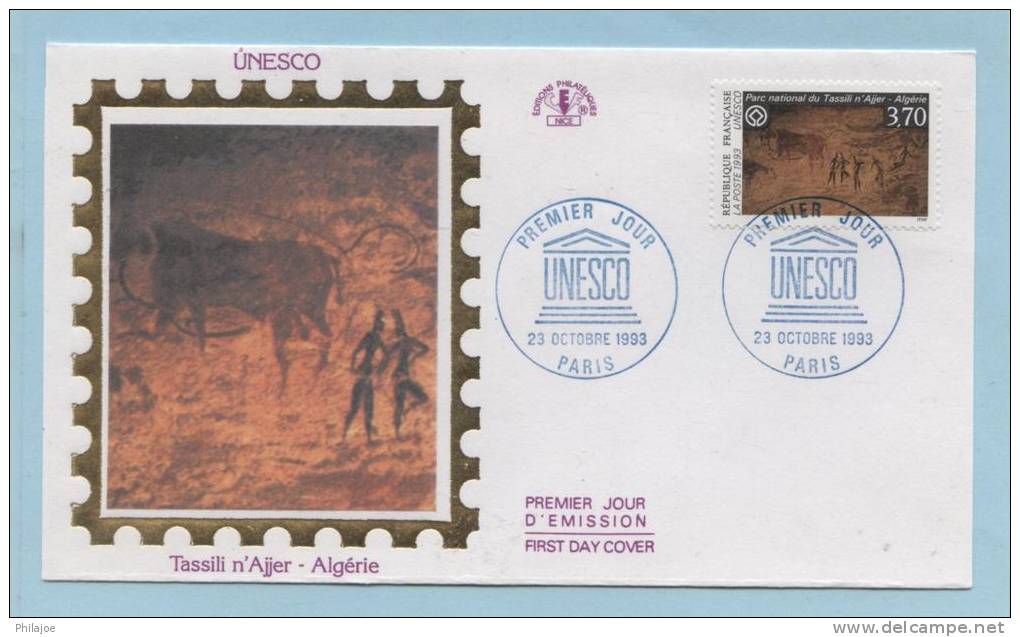 PREMIER JOUR UNESCO 1993 - PARIS - Tassili n'Ajjer - Algérie