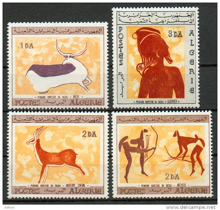 Peintures rupestres de Tassili YT 437-440**